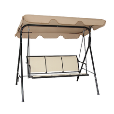 3-Seat 550-Pound Capacity Outdoor Canopy Patio Swing product